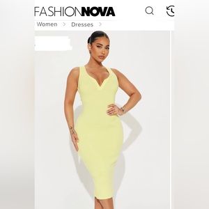 Yellow Fashion Nova Dress